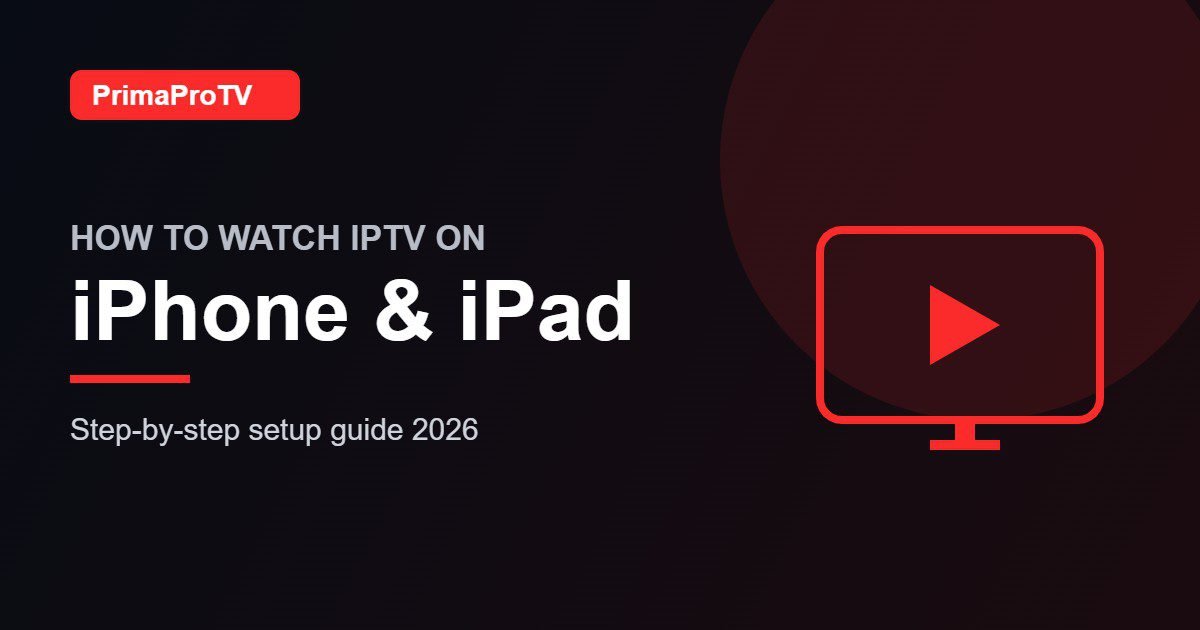 How to watch IPTV on iPhone & iPad with PrimaProTV - setup guide